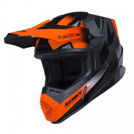 KENNY TRACK SPEED KID HELMET NEON ORANGE 