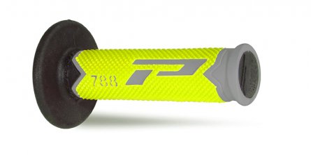 Progrip, 788 Full Diamond Extra Slim gummihandtag, NEON SVART GUL GRÅ