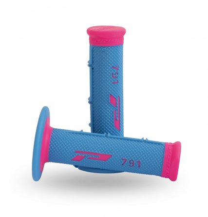 Progrip, 791 Dual Density Half Waffle Gummihandtag, BLÅ ROSA