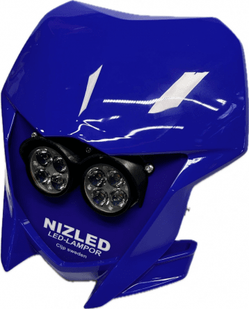 Dubbelkåpa insteg 80w Yamaha WR blå 2019-2025, NIZLED R40DRL