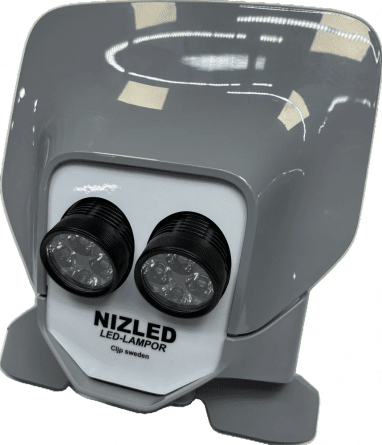 Nizled Lampkåpa med 2 R40DRL instegs tyngre lampor Husqvarna