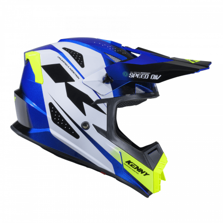 KENNY TRACK SPEED KID HELMET NEON BLUE