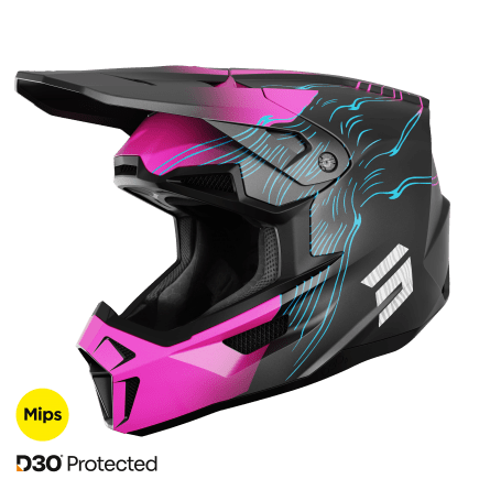 Shot, HJÄLM LITE VOLT PINK MATT, VUXEN, M