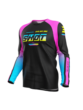 Shot, TRÖJA DRAW KID BLOCK, BARN, 10/11, SVART BLÅ ROSA