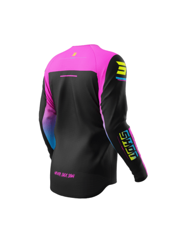 Shot, TRÖJA DRAW KID BLOCK, BARN, 10/11, SVART BLÅ ROSA