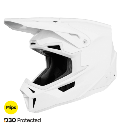 Shot, HJÄLM LITE SOLID WHITE, GLOSSY, VUXEN, M