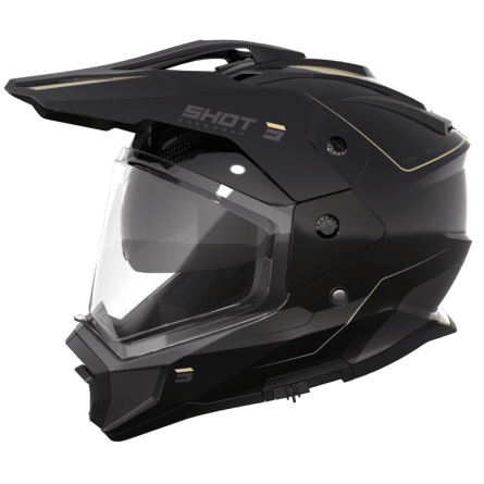 Shot, HJÄLM TREK MAX VISION RALLY BLACK SAND, GLOSSY, VUXEN, L