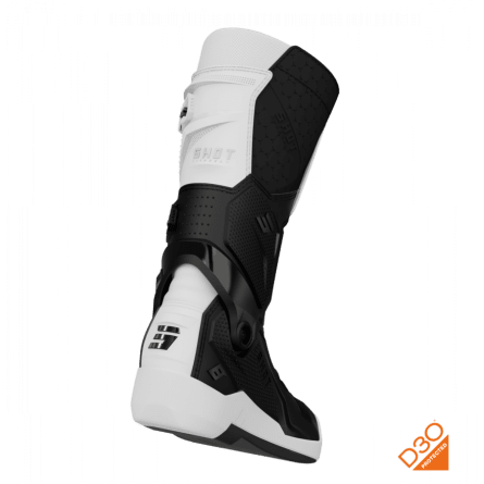 Shot, BOOTS RACE 8 WHITE BLACK CHROME, VUXEN