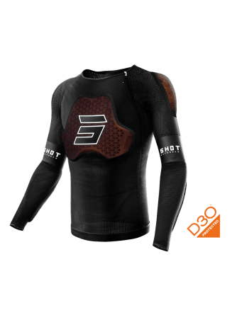 Shot, SKYDDSVÄST RACE D30 BLACK, VUXEN, S