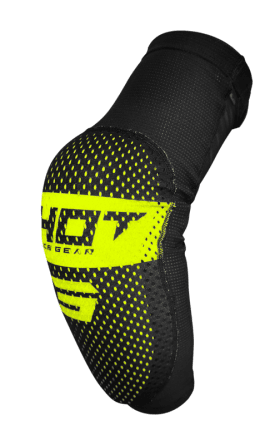 Shot, ARMBÅGSKYDD AIRLIGHT BLACK NEON YELLOW, VUXEN, XL XXL