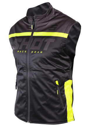 Shot, JACKA BODYWARMER LITE 2.0, VUXEN, S, NEON SVART GUL