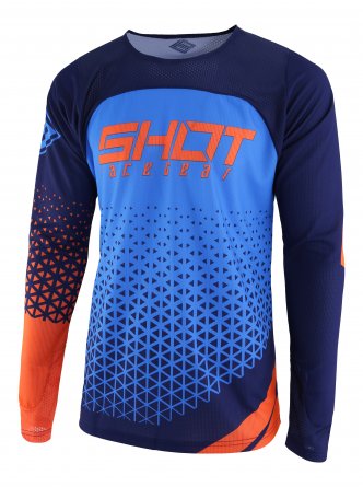 Shot, JERSEY DELTA, VUXEN, XL, NEON ORANGE BLÅ