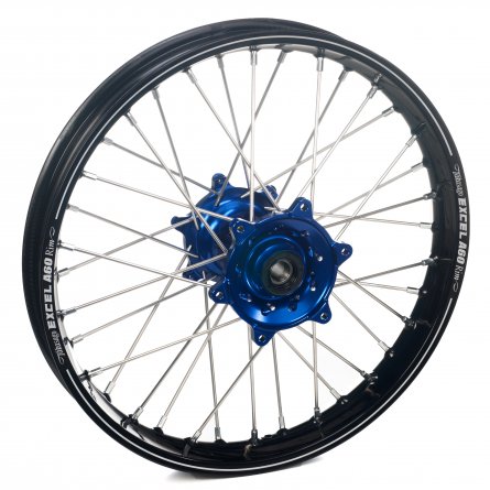 Haan Wheels, Komplett Hjul A60, 2,15, 19", BAK, SVART BLÅ, KTM 16-23 450 EXC-F, 13-22 450 SX-F, 18-22 250 EXC TPI/300 EXC TPI, 2