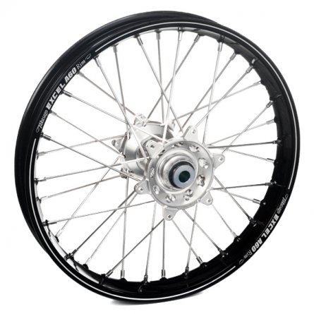 Haan Wheels, Komplett Hjul A60, 2,15, 18", BAK, SILVER SVART, KTM 24-27 450 EXC-F, 23-27 450 SX-F, 24-25 250 EXC/150 EXC, 24 250