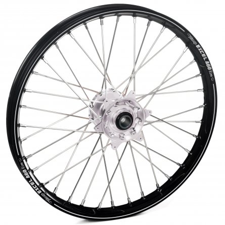 Haan Wheels, Komplett Hjul A60, 1,60, 21", FRAM, SVART SILVER, KTM 16-26 450 EXC-F, 15-26 450 SX-F, 18-22 250 EXC TPI/300 EXC TP
