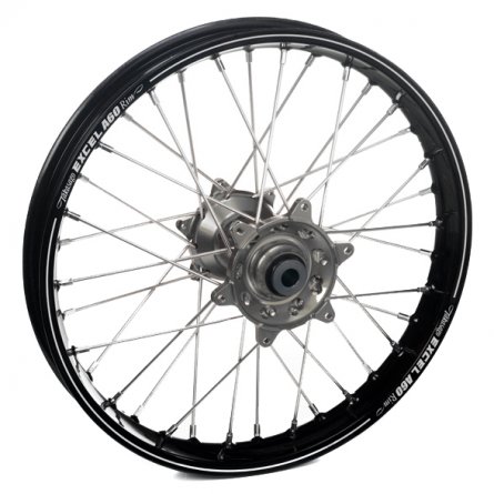 Haan Wheels, Komplett Hjul, 2,15, 18", BAK, SVART GRÅ, Kawasaki 19-26 KX450, 06-18 KX450F, 24-26 KX450X, 03-08 KX250, 19-26 KX25