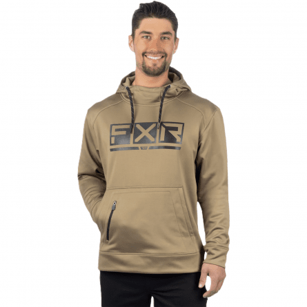 FXR Unisex Podium Tech Po Hoodie - Canvas/Black 