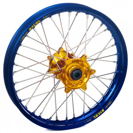 Haan Wheels, Komplett Hjul, 1,85, 19", BAK, BLÅ GULD, Yamaha 03-20 WR450F, 03-08 YZ450F, 99-07 WR250, 17-19 WR250, 01-24 WR250F,
