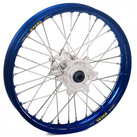 Haan Wheels, Komplett Hjul, 2,15, 18", BAK, SILVER BLÅ, Yamaha 03-26 WR450F, 03-08 YZ450F, 99-07 WR250, 17-19 WR250, 01-24 WR250