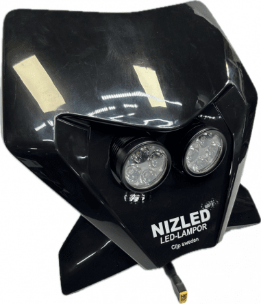 Lampkåpa med 2 R40DRL-tyngre instegs lampor