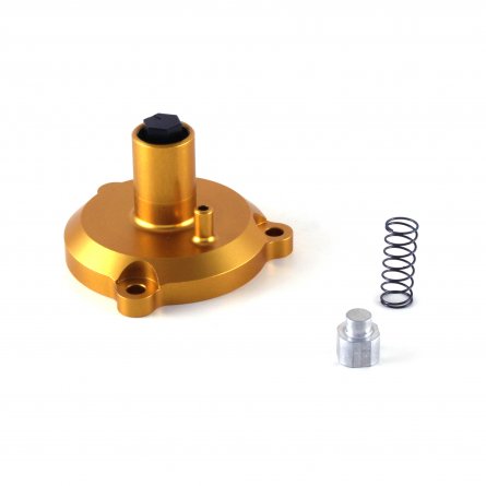 VHM, Power valve adjuster with compression spring, KTM 09-26 65 SX, Husqvarna 17-25 TC 65, 26 TC 65, GasGas 24 MC 65, 26 MC 65, 