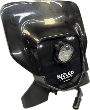 Dubbel lampkåpa grå 80w Husqvarna 2024-, NIZLED 2xR40DRL, XT60kontakt