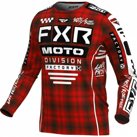 FXR Podium Gladiator Mx Jersey - Red Plaid