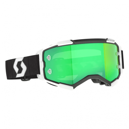 Scott Goggle Fury - black/white/green chrome works