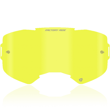 Factory Ride MX Single Lens W/ Post - Yellow