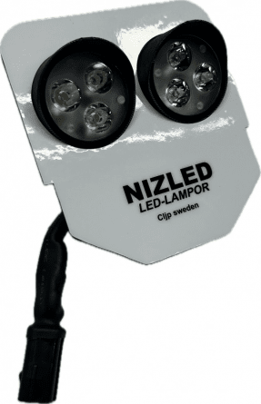 Dubbelfäste 60w (drar 70w) Husqvarna 2024-, kallvit 2xE30