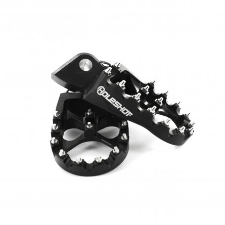Holeshot, Fotpinnar, SVART, Kawasaki 19-26 KX450, 06-18 KX450F, 24-26 KX450X, 19-26 KX250, 06-18 KX250F, 24-26 KX250X