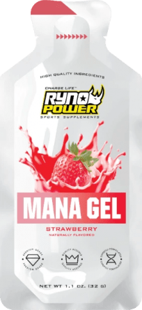 Ryno Power, Mana Performance Gel Strawberry, 12pack