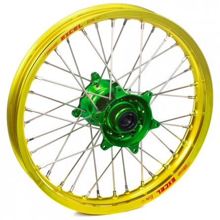 Haan Wheels, Komplett Hjul, 1,60, 12", BAK, GUL GRÖN, KTM 02-15 65 SX