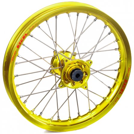 Haan Wheels, Komplett Hjul, 2,15, 19", BAK, GUL, Yamaha 21 WR450F, 09-26 YZ450F, 09-26 YZ250F, FANTIC 24-26 XXF 450, 24-26 XXF 2