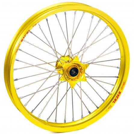 Haan Wheels, Komplett Hjul, 1,60, 21", FRAM, GUL, Suzuki 05-25 RM-Z450, 07-25 RM-Z250