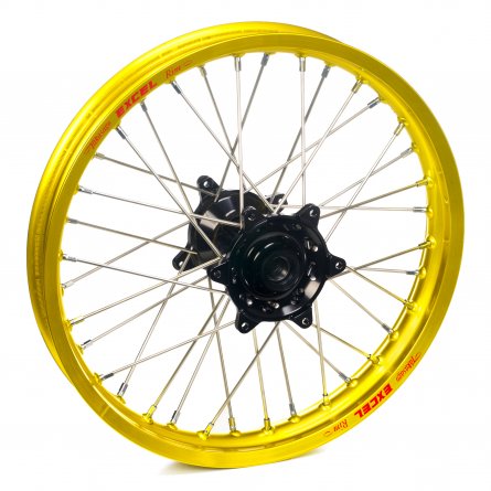 Haan Wheels, Komplett Hjul, 1,85, 19", BAK, GUL SVART, Suzuki 05-25 RM-Z450, 07-25 RM-Z250