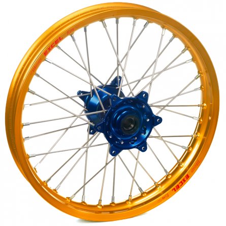 Haan Wheels, Komplett Hjul, 1,85, 16", BAK, GULD BLÅ, Suzuki 02-25 RM85, 97-01 RM80