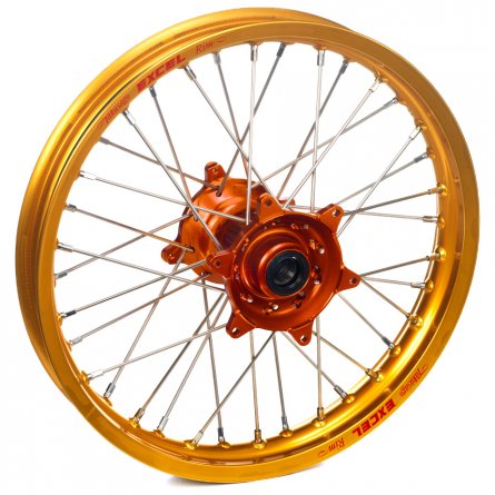 Haan Wheels, Komplett Hjul, 1,85, 16", BAK, ORANGE GULD, KTM 25-27 85 SX, Husqvarna 25-27 TC 85
