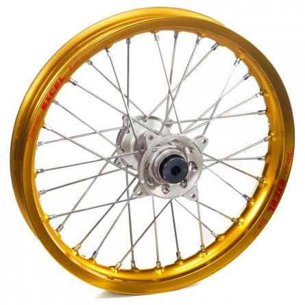 Haan Wheels, Komplett Hjul, 2,15, 19", BAK, GULD SILVER, Suzuki 99-10 RM250, 99-10 RM125