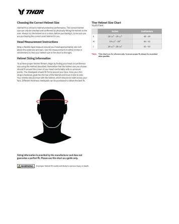 THOR Youth Fleet Forge Red Helmet 