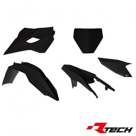 Rtech, Plastkit, SVART, Husqvarna 15-16 FE 450, 15-16 FE 250/TE 250, 15-16 FE 350, 15-16 TE 125/FE 501/TE 300