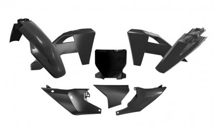 Rtech, Plastkit, SVART, Husqvarna 26 FC 450, 25 FC 450, 25-26 FC 250/TC 250, 25 FC 350/TC 150/TC 300, 25-26 TC 125