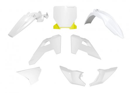 Rtech, Plastkit, O.E.M VIT GUL, Husqvarna 25-26 TC 85