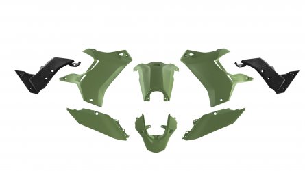 Rtech, Plastkit Revolution, SVART GRÖN, Yamaha 19-24 TÉNÉRÉ 700