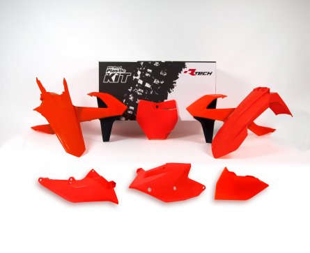 Rtech, Plastkit, NEON ORANGE, KTM 16-18 450 SX-F, 17-18 250 SX, 16-18 250 SX-F, 16-18 350 SX-F, 16-18 125 SX/150 SX