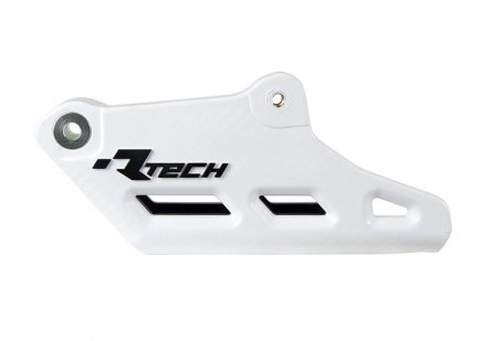 Rtech, Kedjestyrare Monoblock R2.0 WORX, SVART VIT, KTM 12-27 450 EXC-F, 11-27 450 SX-F, 18-22 250 EXC TPI/300 EXC TPI, 12-17 25