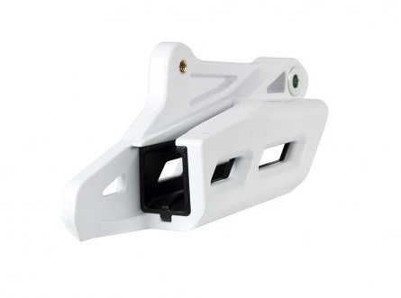 Rtech, Kedjestyrare Monoblock R2.0 WORX, SVART VIT, KTM 12-27 450 EXC-F, 11-27 450 SX-F, 18-22 250 EXC TPI/300 EXC TPI, 12-17 25