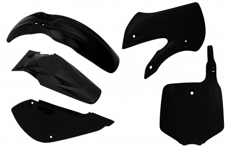 Rtech, Plastkit, SVART, Kawasaki 01-26 KX65