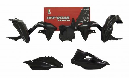 Rtech, Plastkit, SVART, Kawasaki 19-23 KX450, 21-24 KX250, 24 KX250X