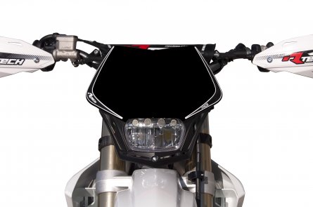 Rtech, Headlight V-Face FULL LED Svart, SVART